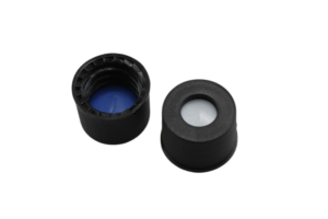8mm Screw Cap with Septa, 8-425 8 425 black cap9