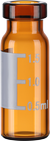 2ml crimp amber graduated vial