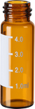 13mm Screw Top Vials,4ml, 13-425 4ml amber graduated vial